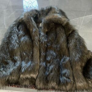Vince fur coat